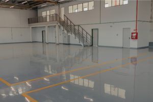 Epoxy and waxed flooring